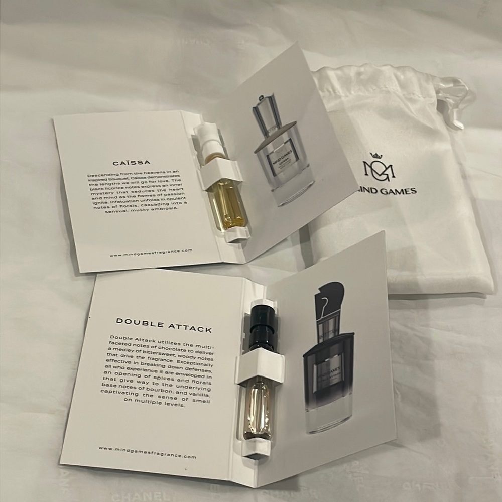 mind games Carissa & double attack extra it de parfum samples